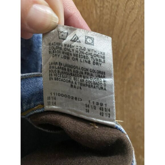 Twenty X Mens 32 x 34 Style 22 Relaxed Fit Faded Straight Leg Denim Blue Jeans - Picture 14 of 14